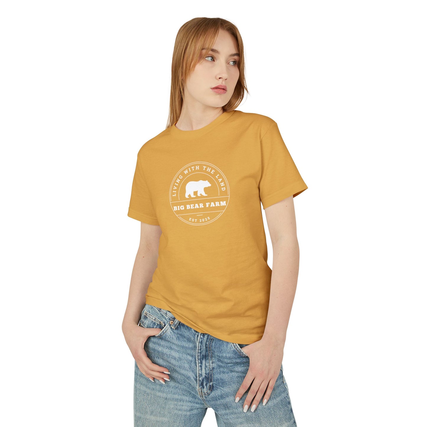 BIG BEAR FARM w Garment-Dyed Heavyweight Cotton Tee M