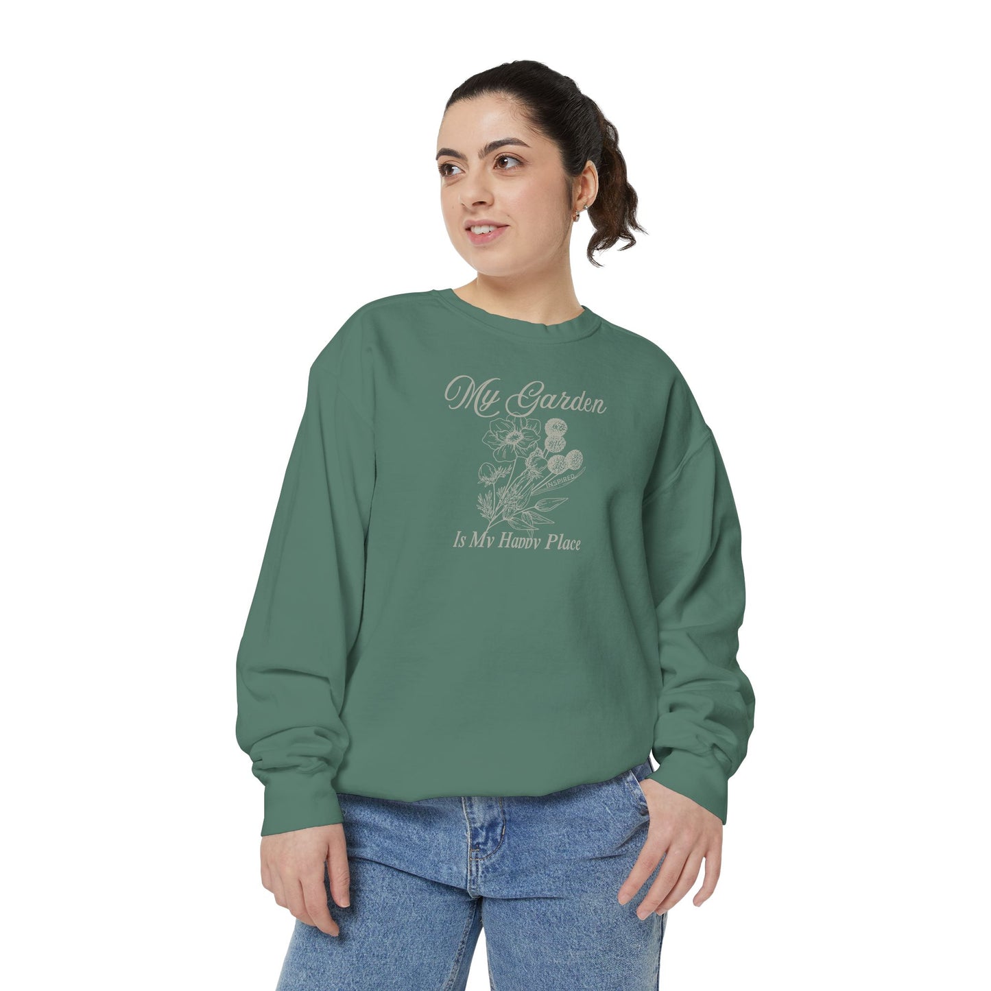 INSPIRED GARDEN M Unisex Dyed Sweatshirt