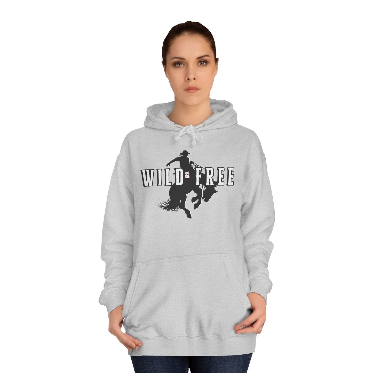 COWBOY WILD AND FREE B UNISEX College Hoodie