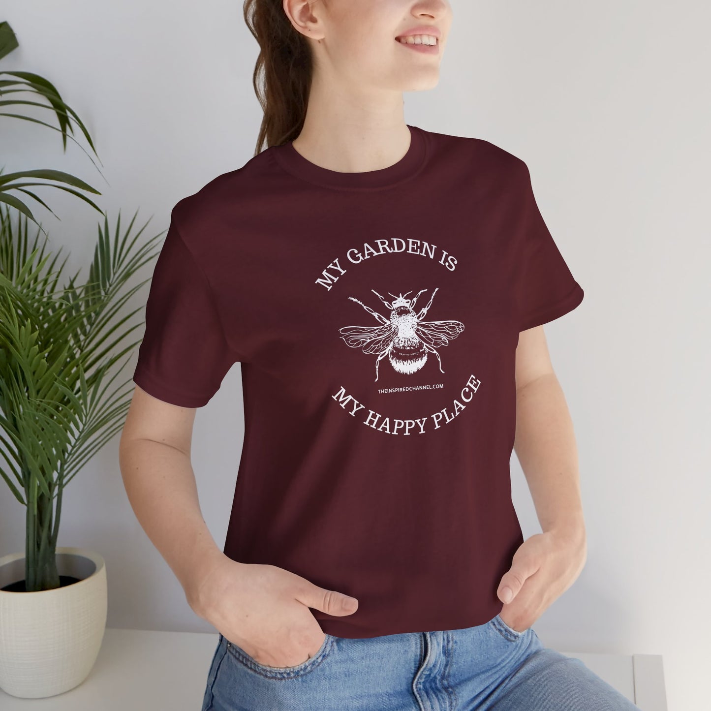 INSPIRED GARDEN Unisex Jersey Short Sleeve Tee