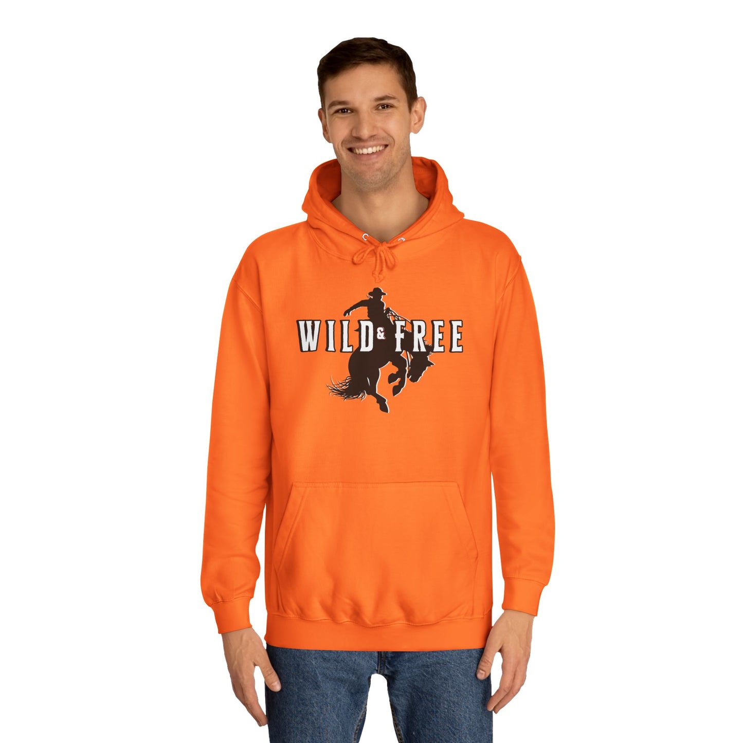 COWBOY WILD AND FREE B UNISEX College Hoodie
