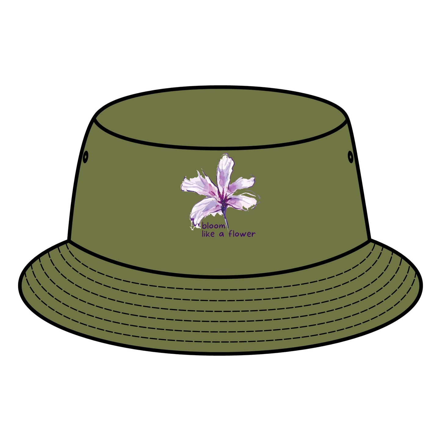INSPIRED GARDEN Floral Bucket Hat - "Bloom Like a Flower"