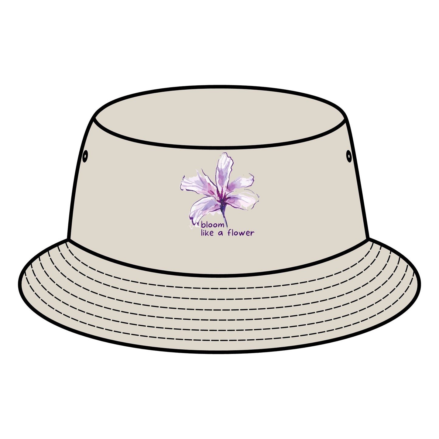 INSPIRED GARDEN Floral Bucket Hat - "Bloom Like a Flower"