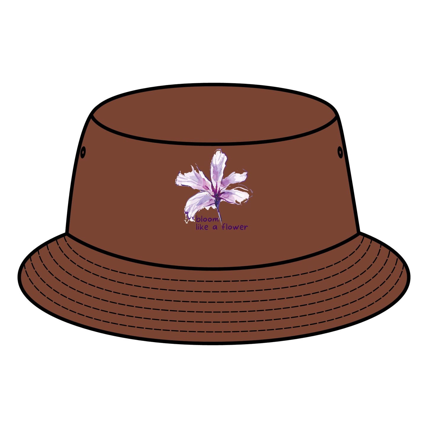 INSPIRED GARDEN Floral Bucket Hat - "Bloom Like a Flower"