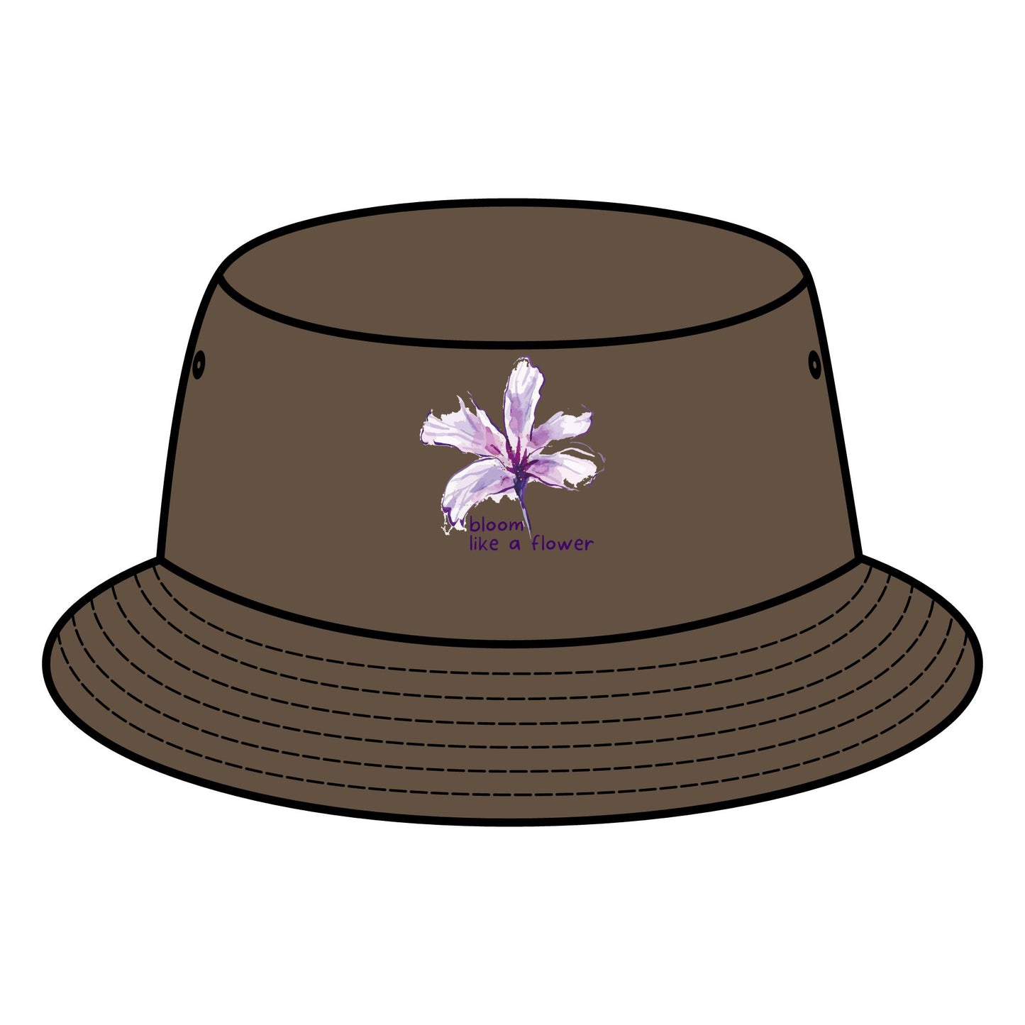 INSPIRED GARDEN Floral Bucket Hat - "Bloom Like a Flower"
