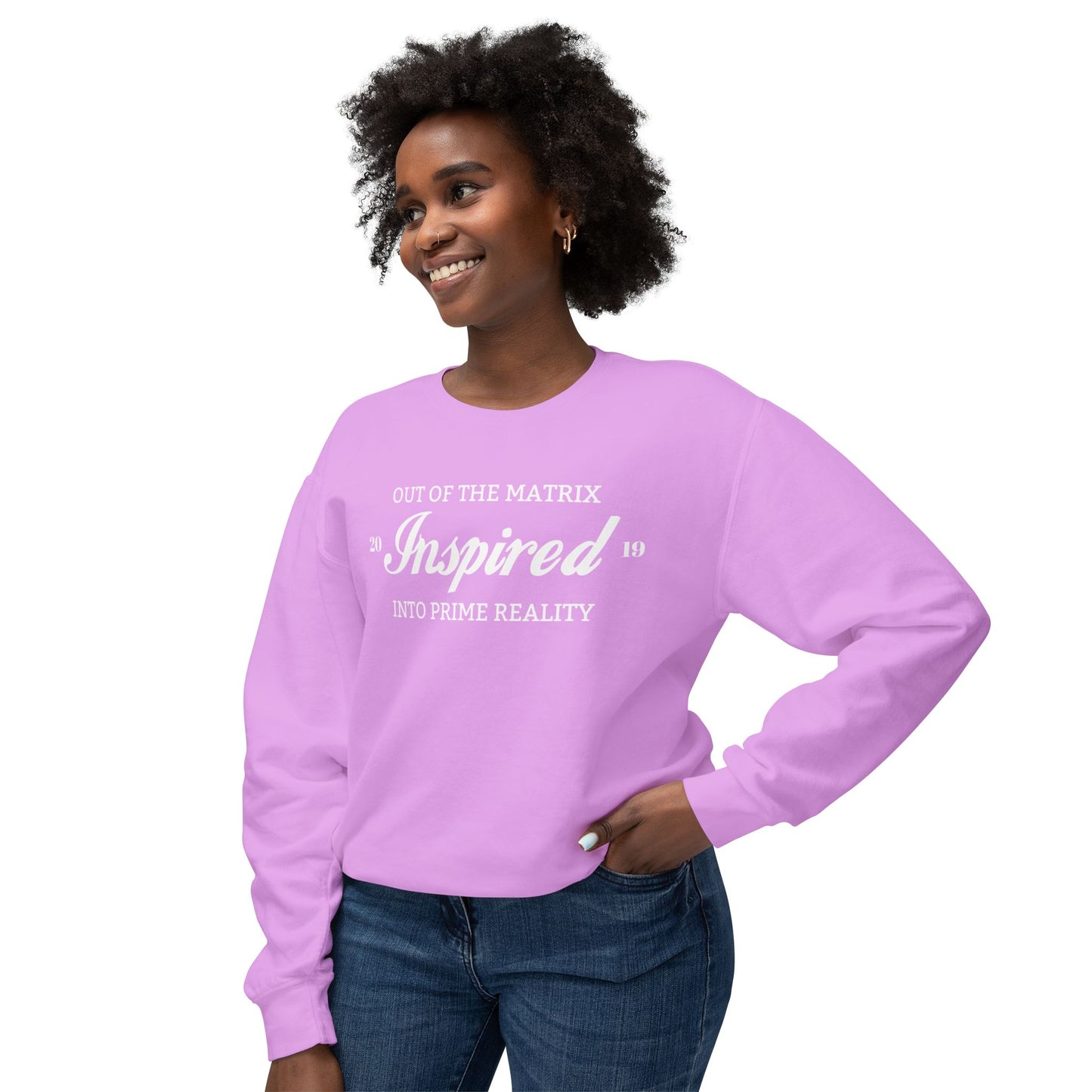 INSPIRED PRIME REALITY Unisex Lightweight Crewneck Sweatshirt W