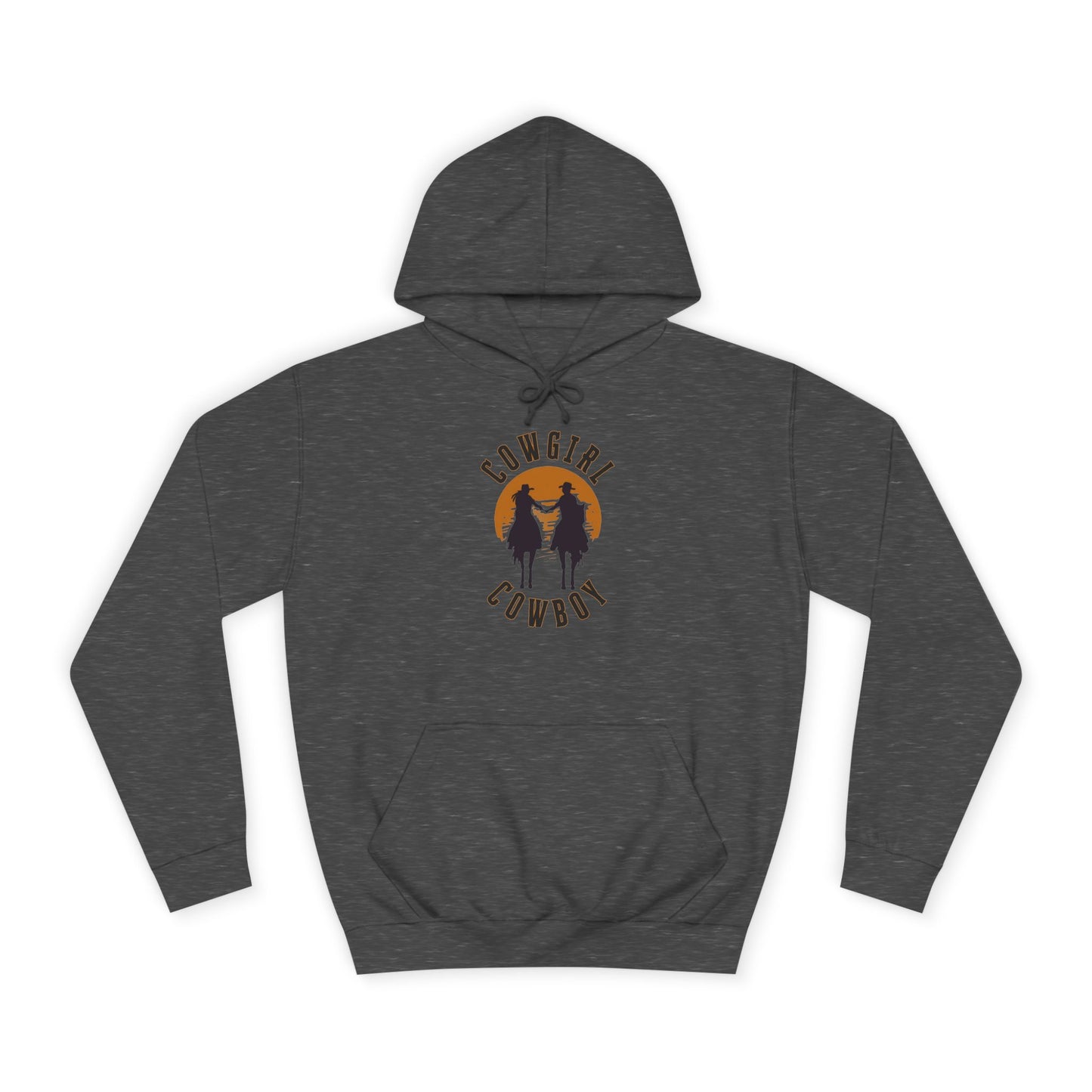 COWBOY AND COWGIRL UNISEX College Hoodie