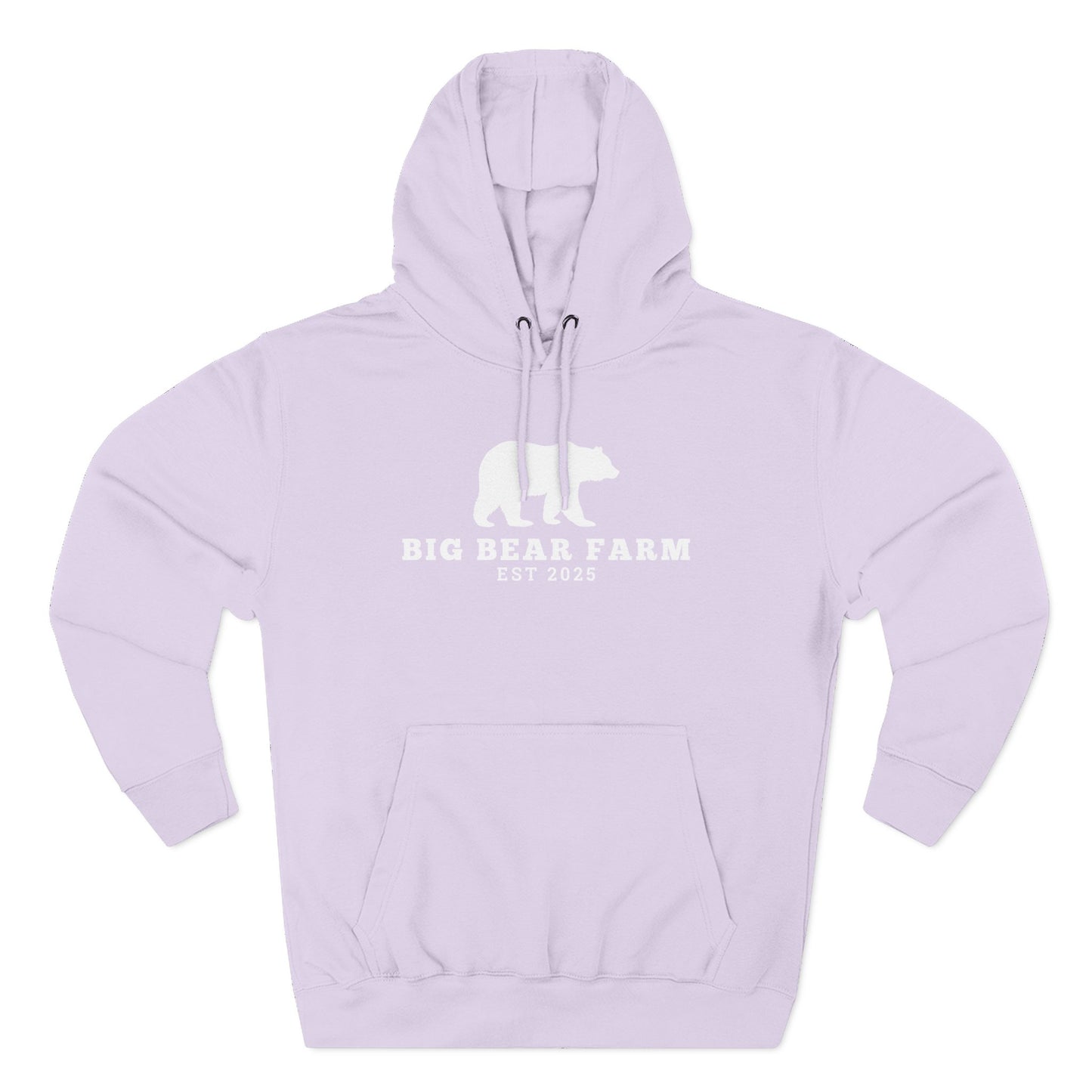 Fleece Hoodie - Big Bear Farm Love Land Design