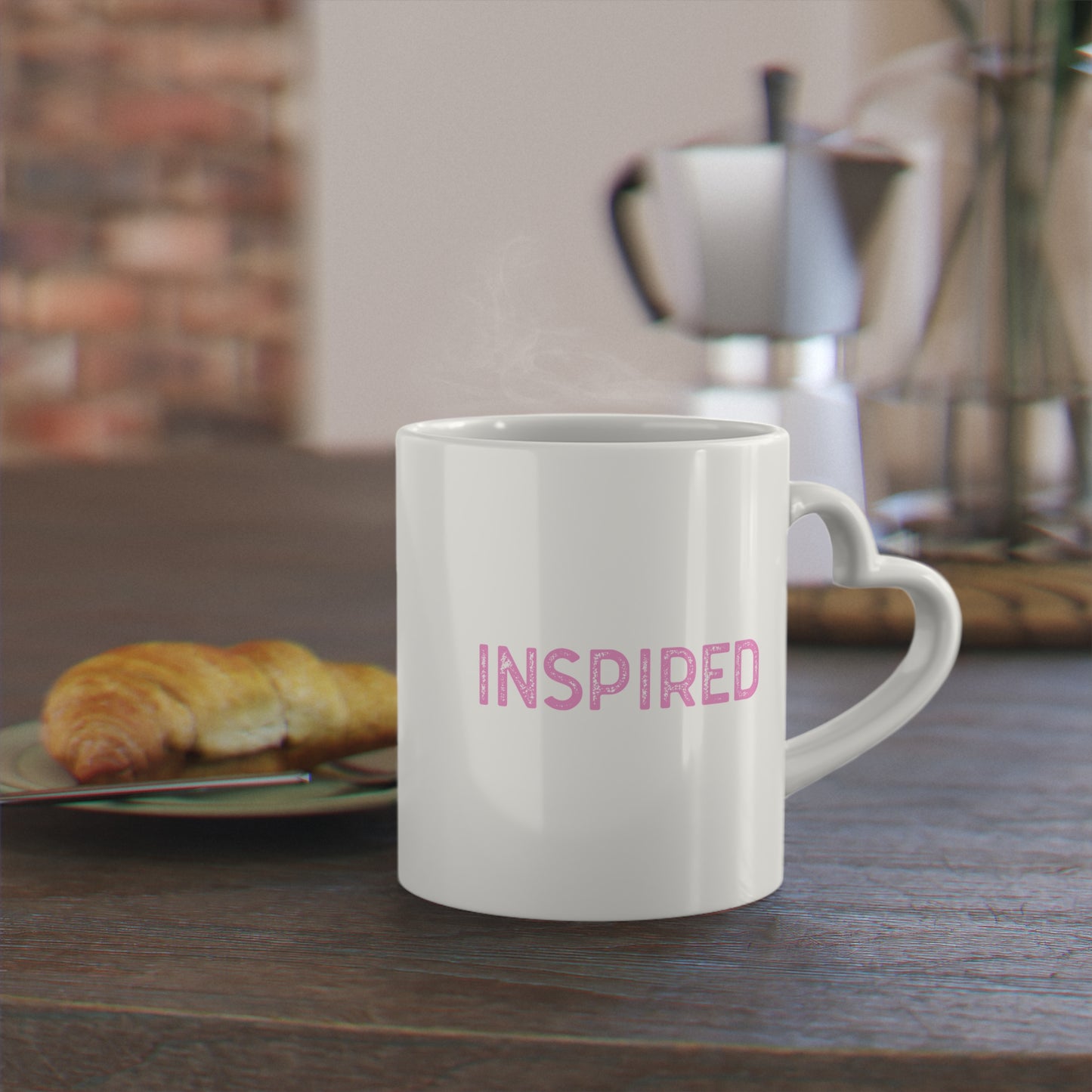 INSPIRED Heart-Shaped Mug