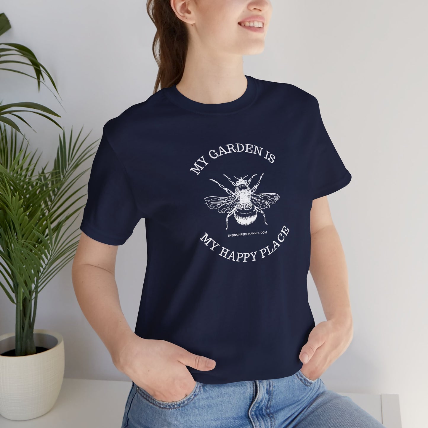 INSPIRED GARDEN Unisex Jersey Short Sleeve Tee