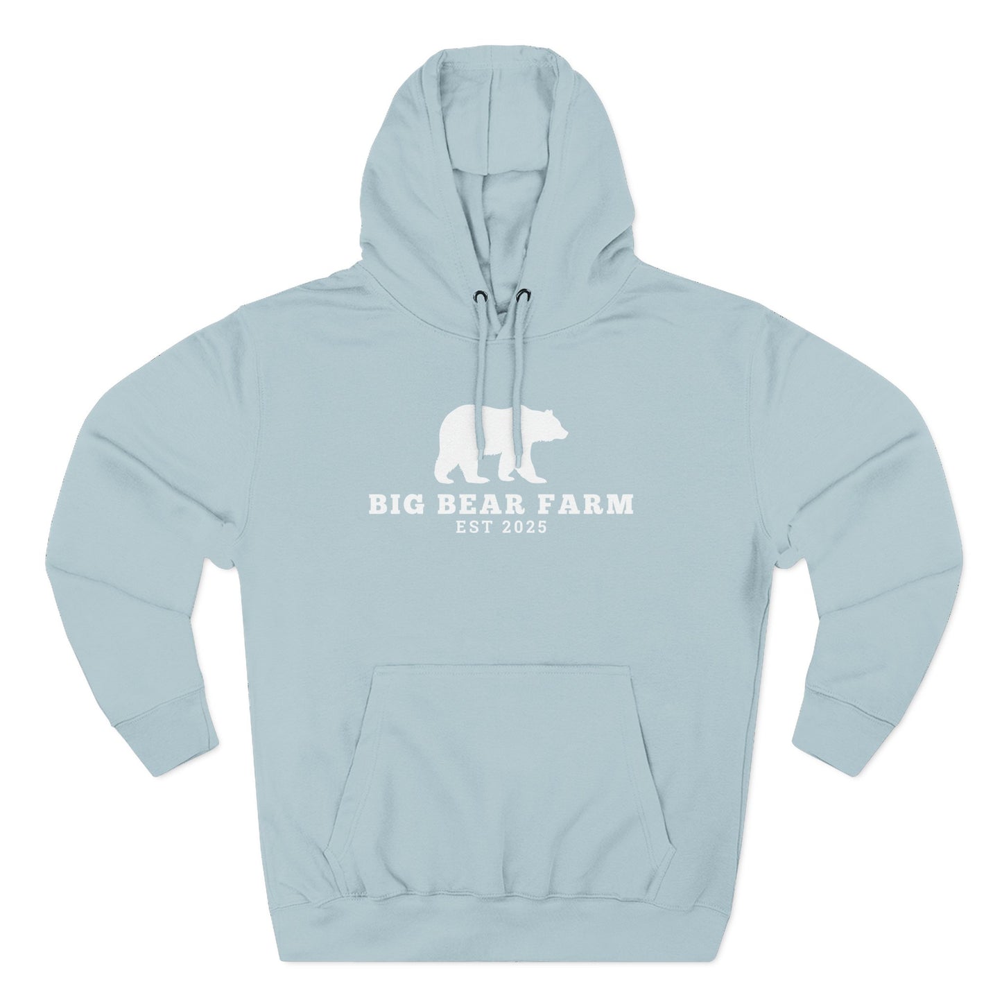 Fleece Hoodie - Big Bear Farm Love Land Design