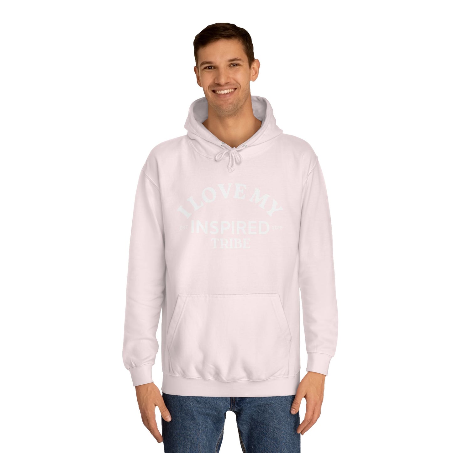 I LOVE MY INSPIRED TRIBE UNISEX College Hoodie