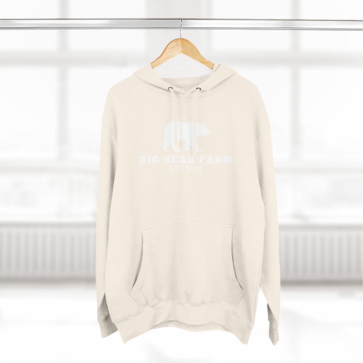 Fleece Hoodie - Big Bear Farm Love Land Design