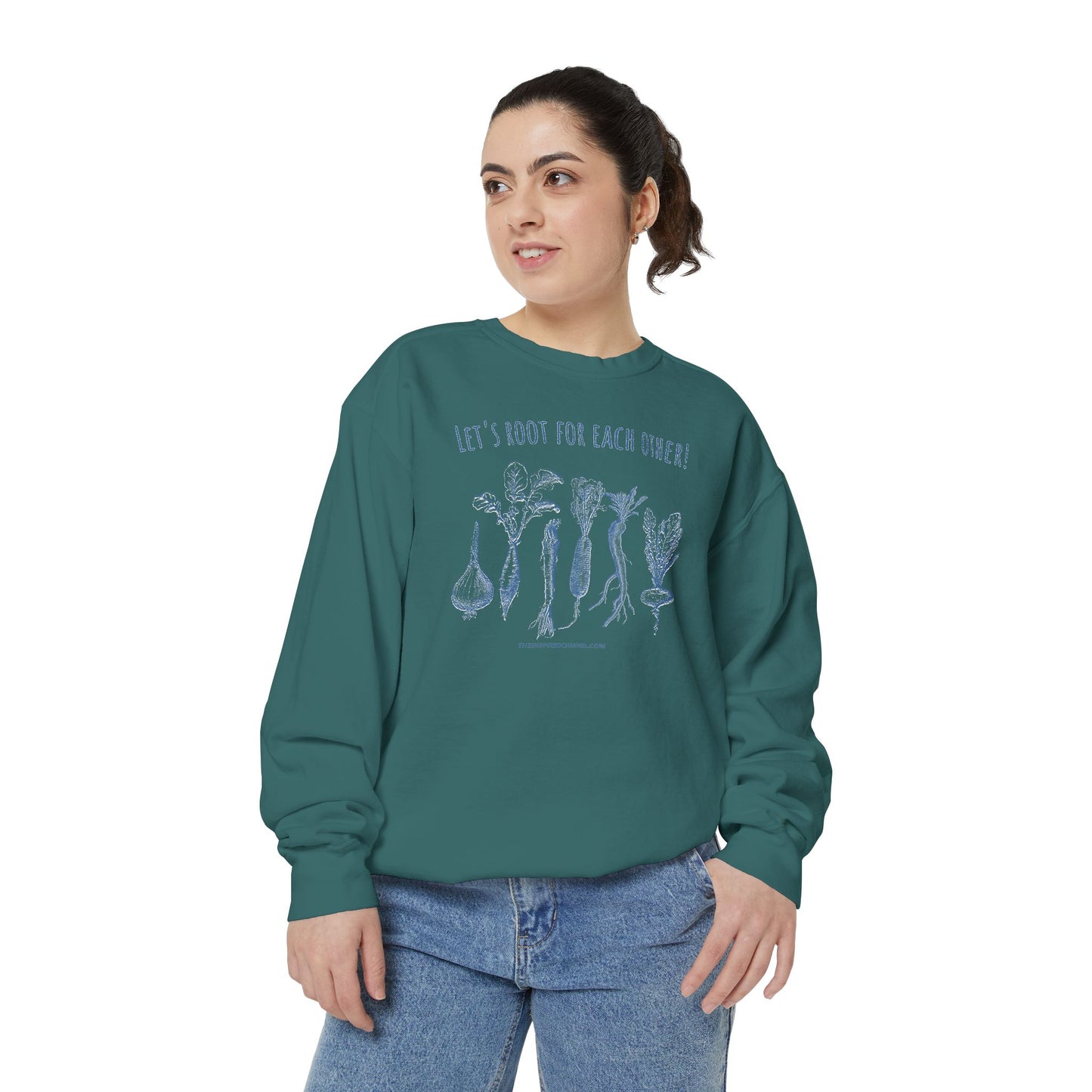INSPIRED GARDEN L Unisex Dyed Sweatshirt