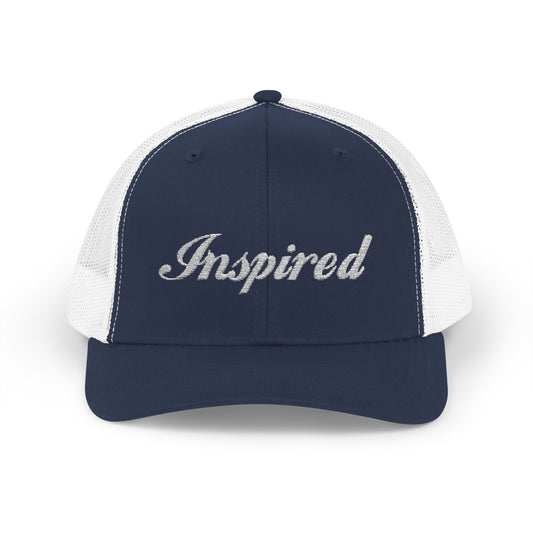 INSPIRED Embroidered Snapback Trucker Cap