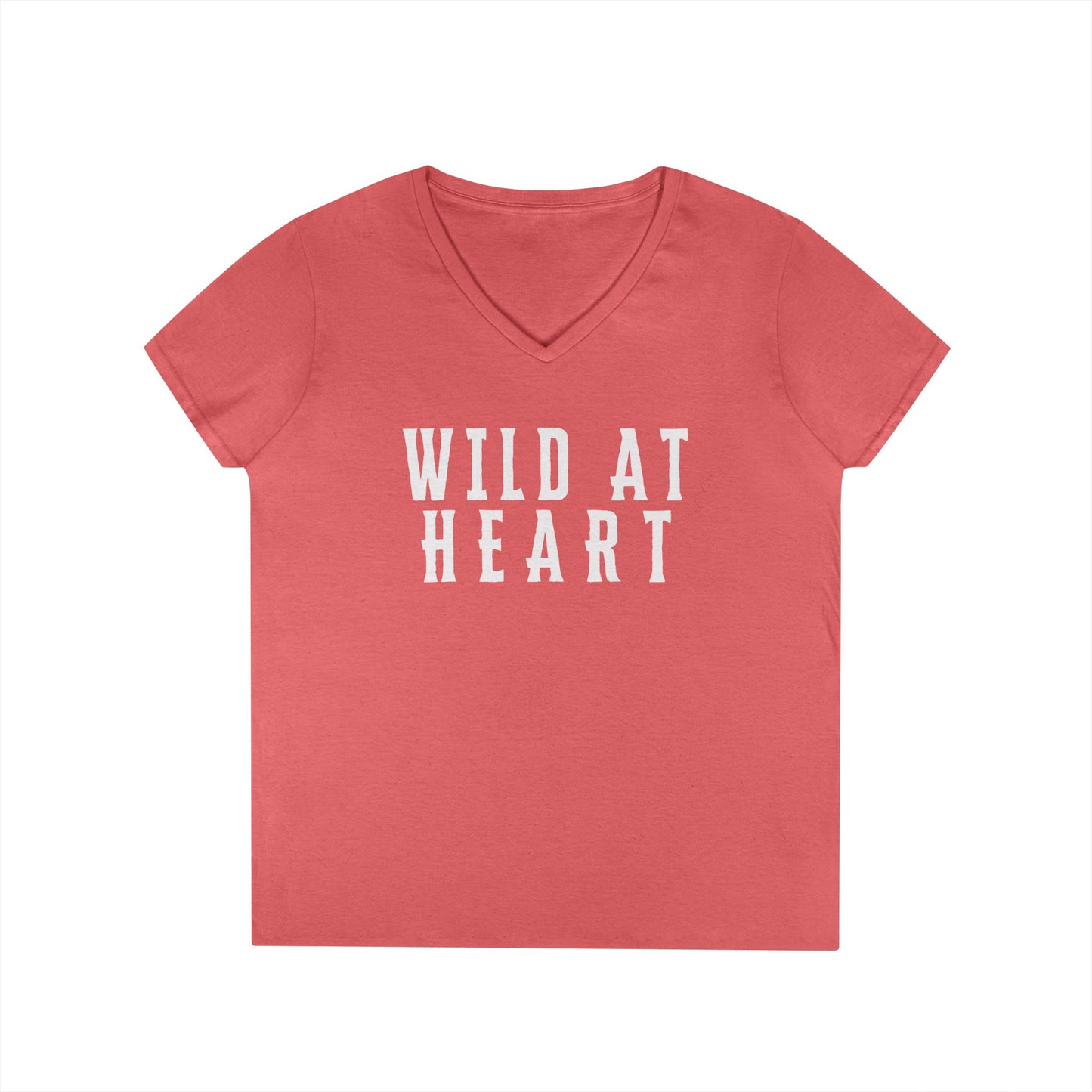 WILD AT HEART Ladies' V-Neck T-Shirt