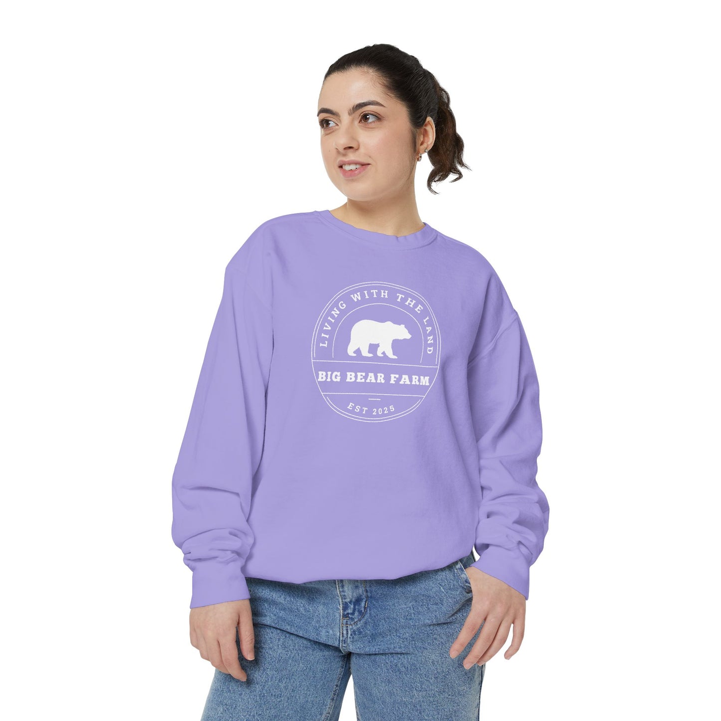 BIG BEAR FARM Garment-Dyed Sweatshirt