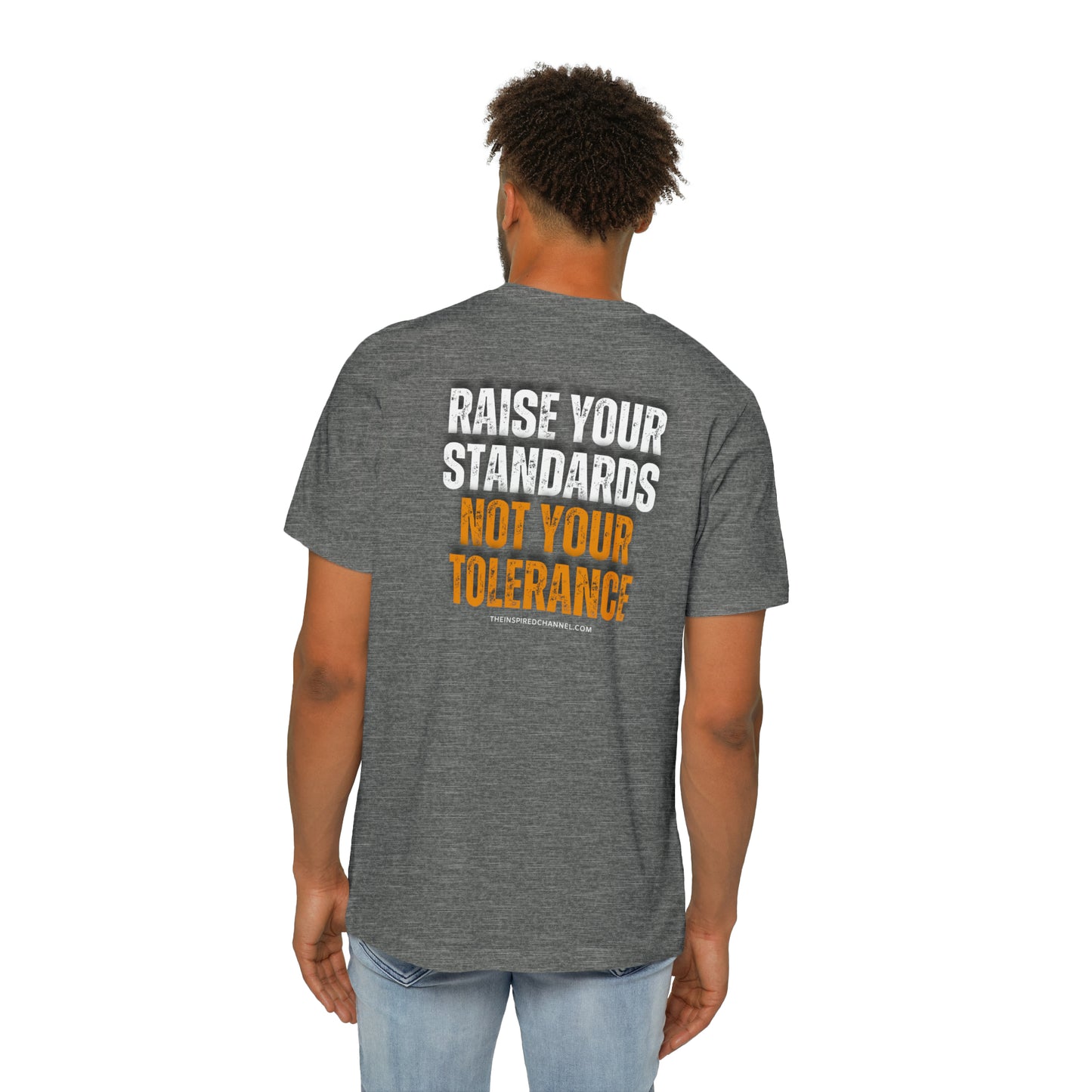 INSPIRED Men Raise Your Standards USA-Made Unisex Short-Sleeve Jersey T-Shirt