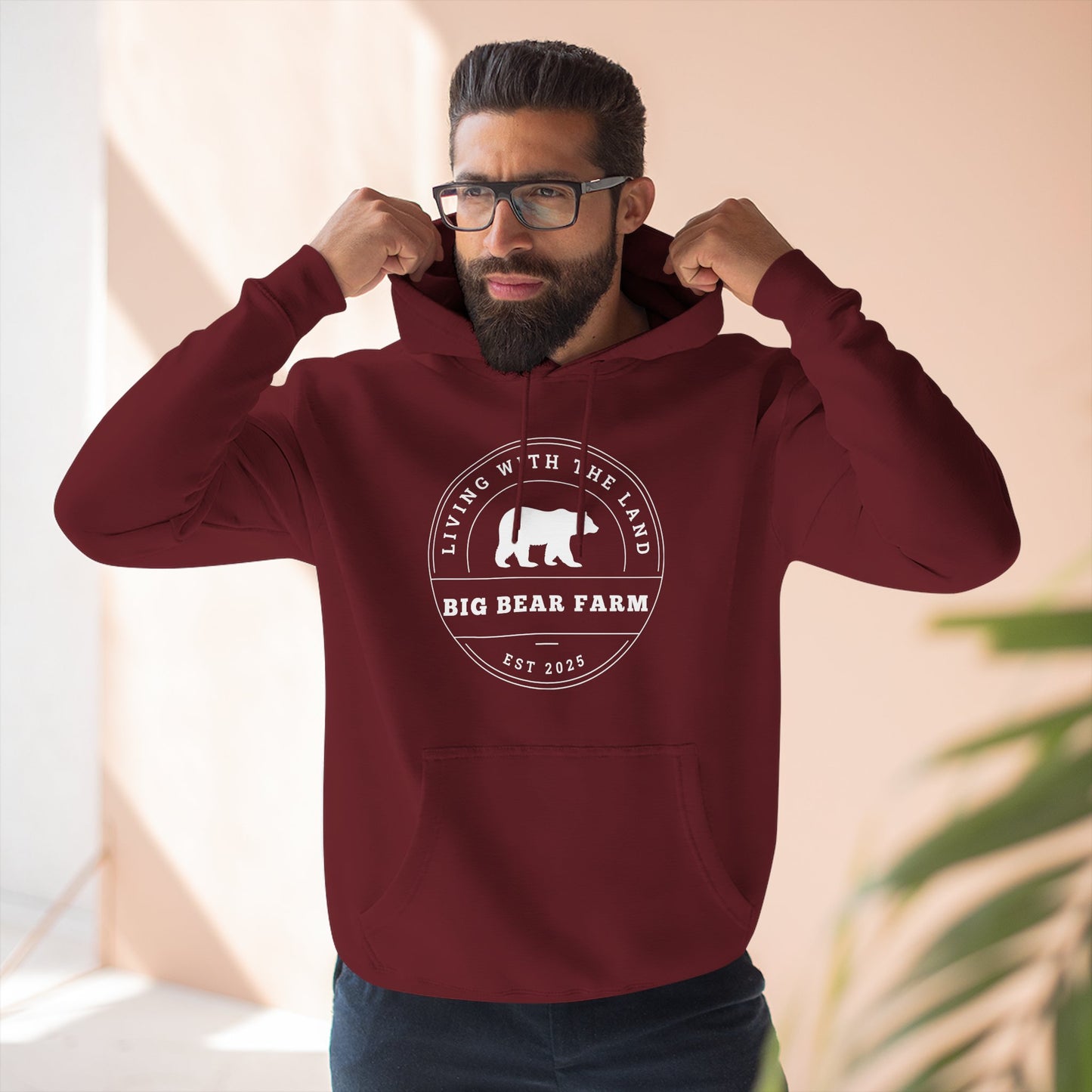 BIG BEAR FARM wm Fleece Hoodie UNISEX