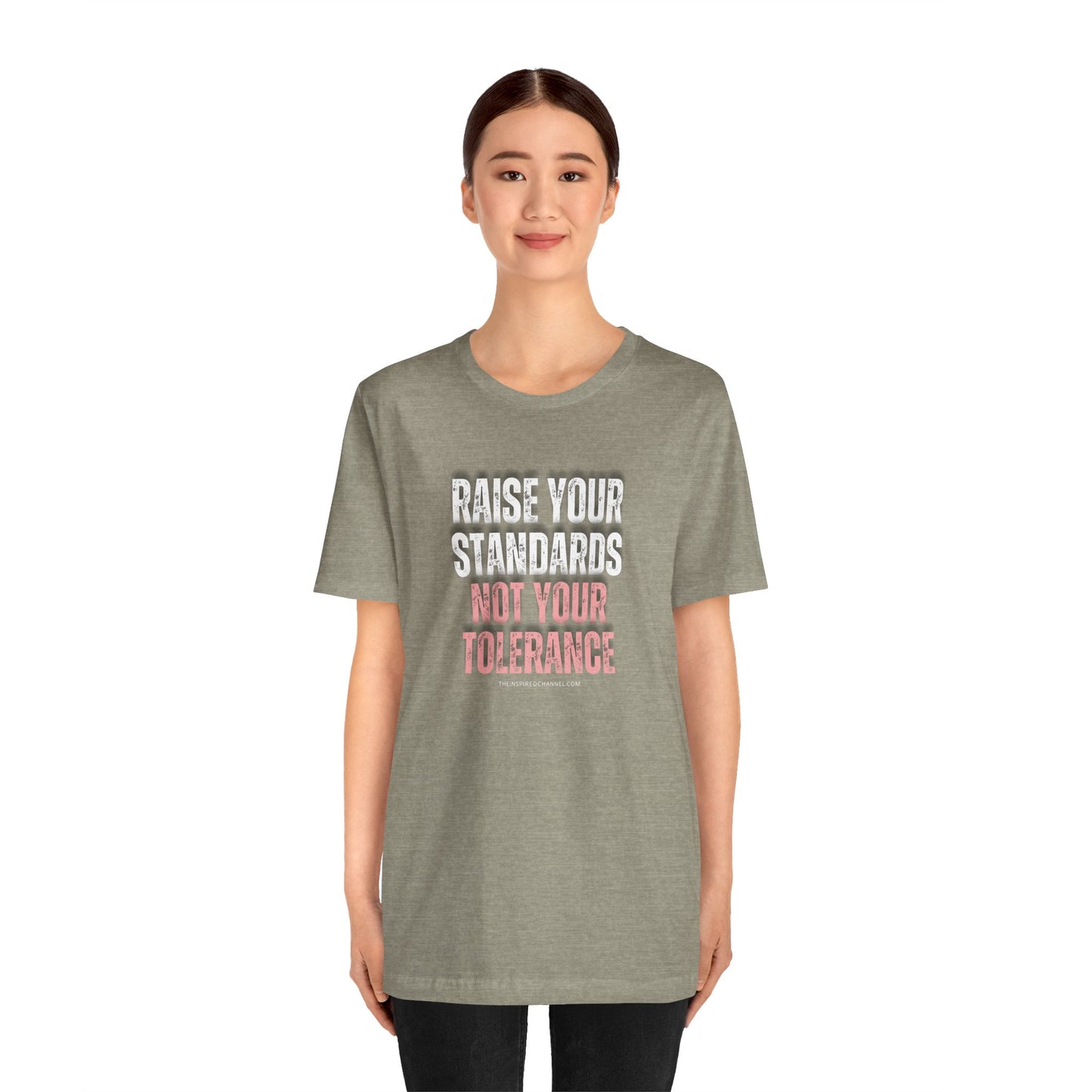 INSPIRED Women Raise Your Standards Jersey Short Sleeve Tee