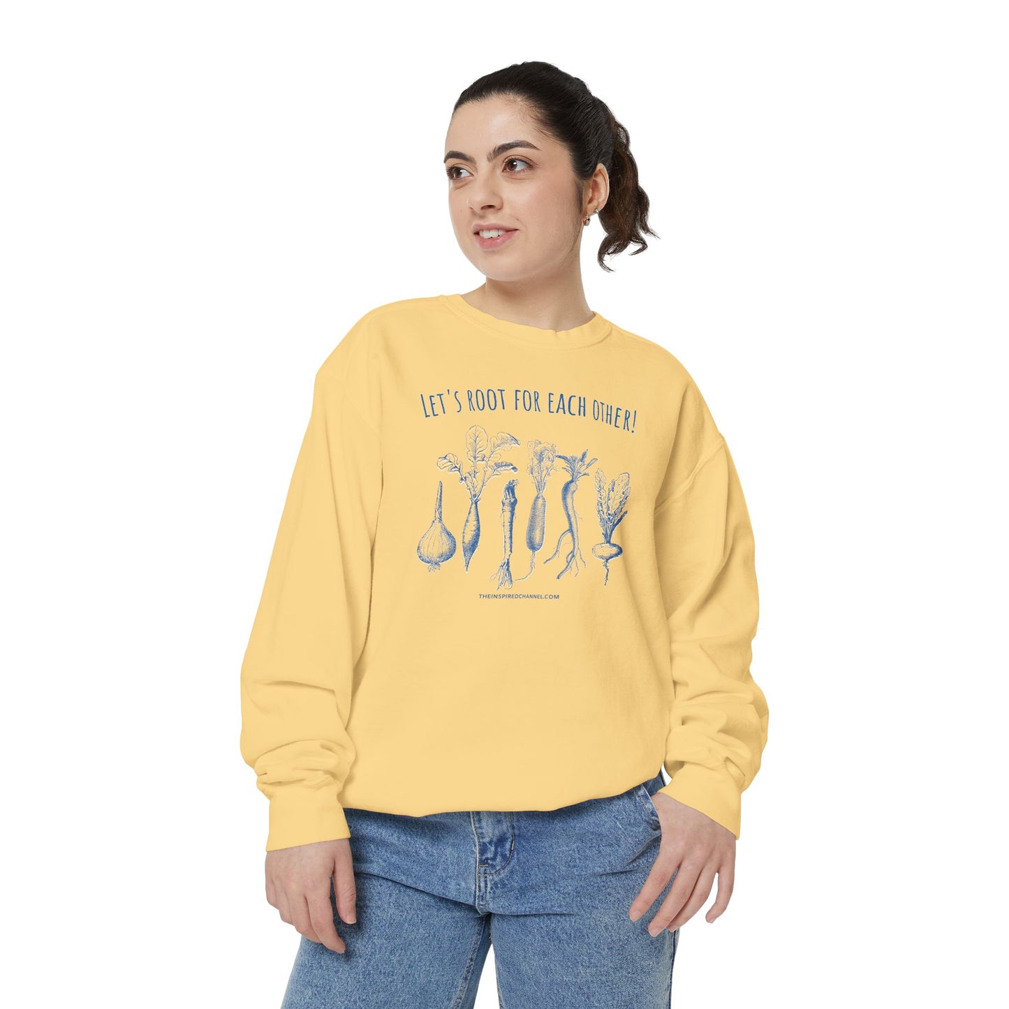 INSPIRED GARDEN L Unisex Dyed Sweatshirt