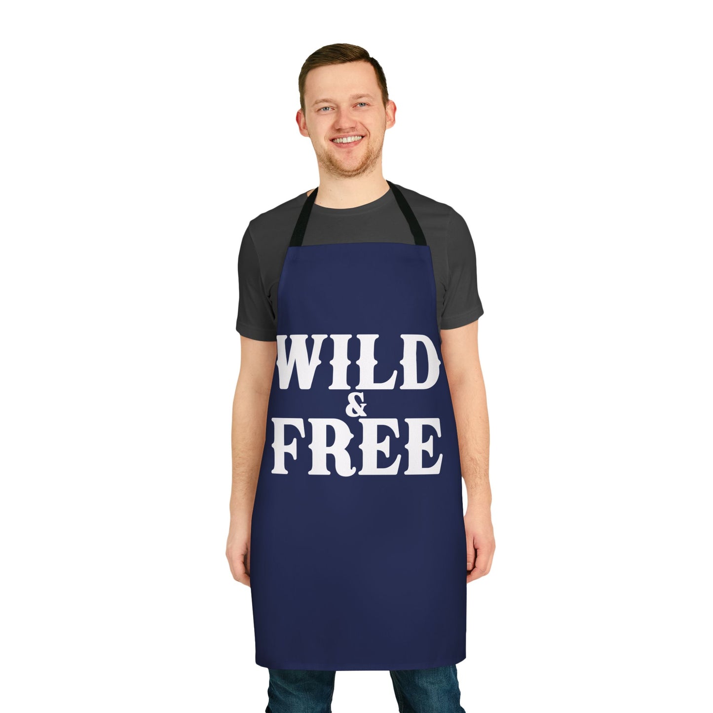 WILD AND FREE Apron, 5-Color Straps (AOP)