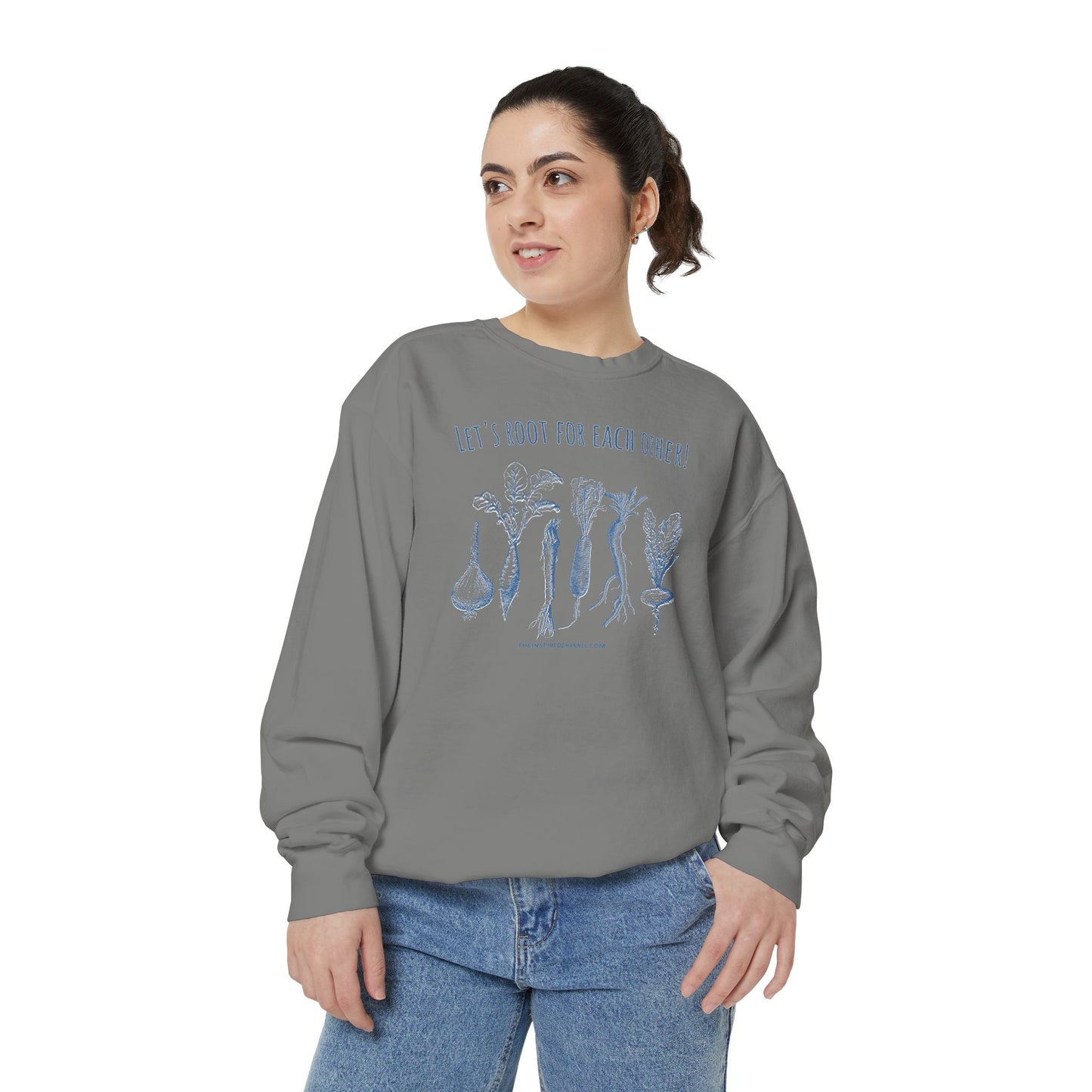 INSPIRED GARDEN L Unisex Dyed Sweatshirt