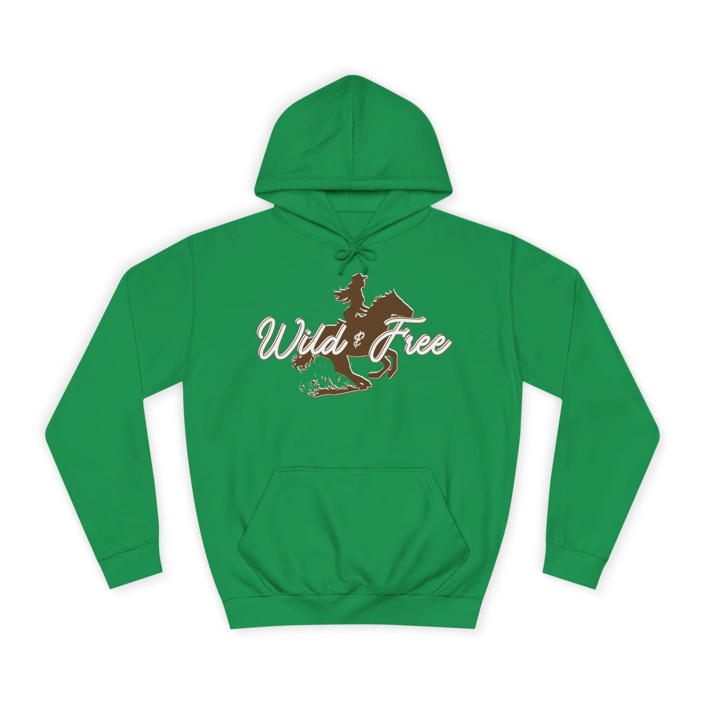 COWGIRL WILD AND FREE UNISEX College Hoodie