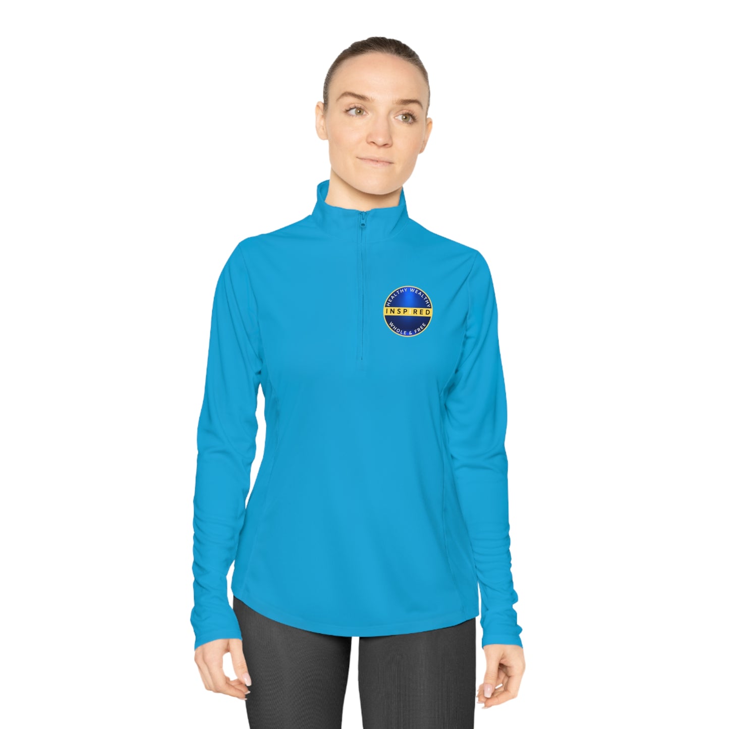 INSPIRED HWWF Ladies Quarter-Zip Pullover