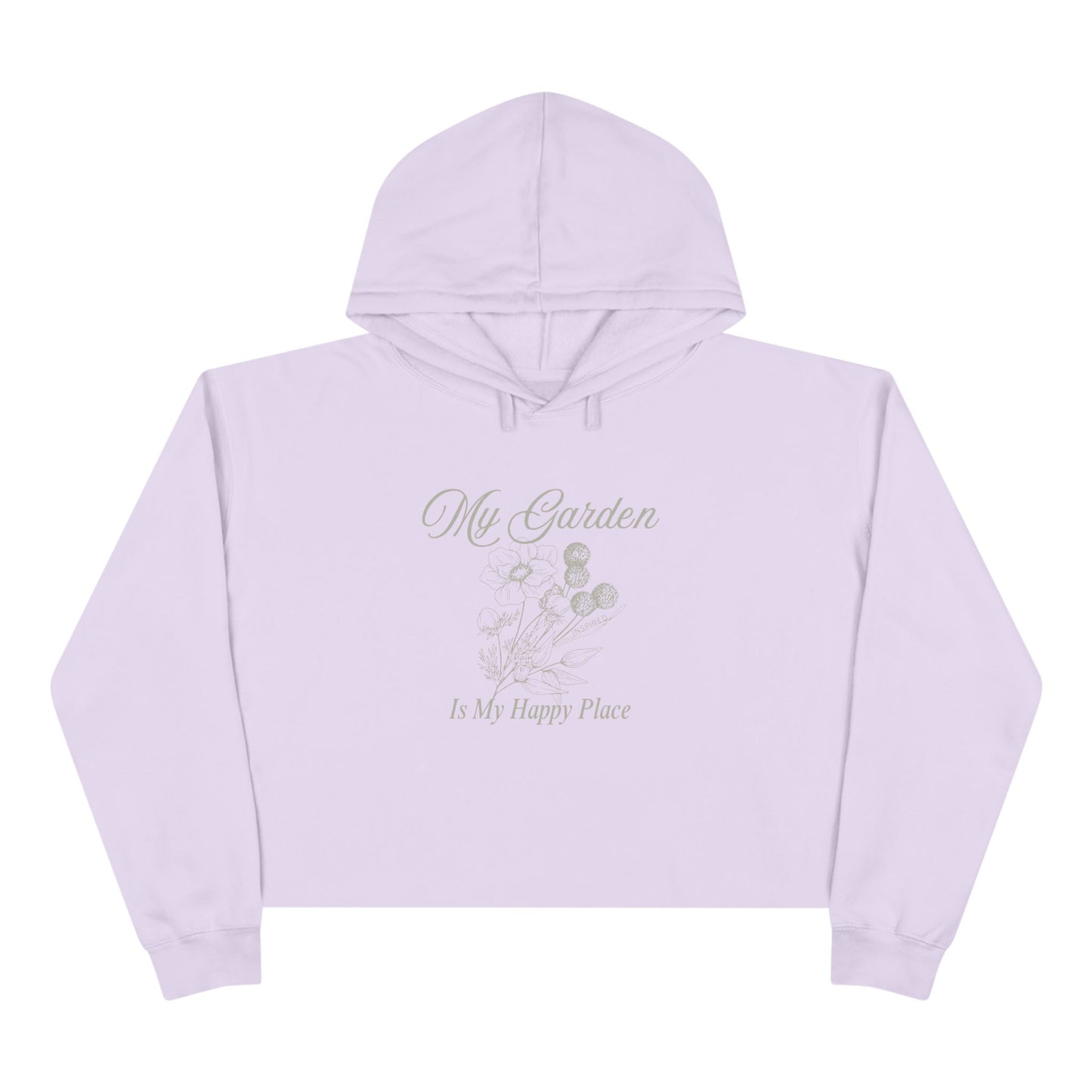 INSPIRED GARDEN M Crop Hoodie