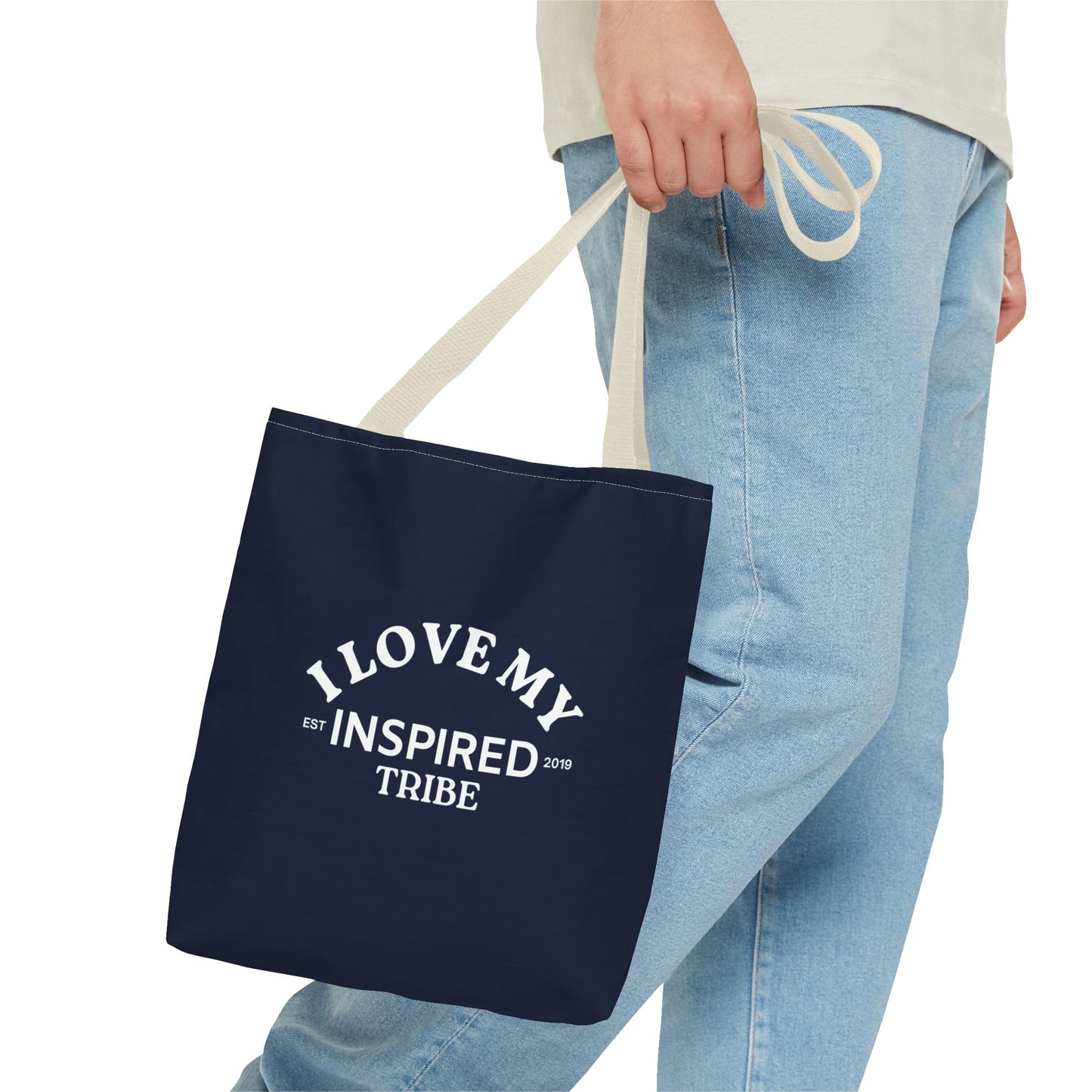 I LOVE MY INSPIRED TRIBE Tote Bag (AOP)