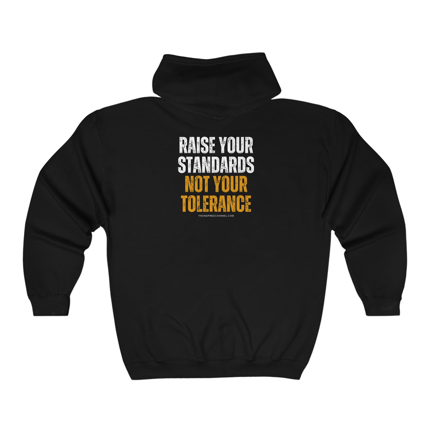 INSPIRED RAISE YOUR STANDARDS Unisex Heavy Blend Full Zip Hooded Sweatshirt