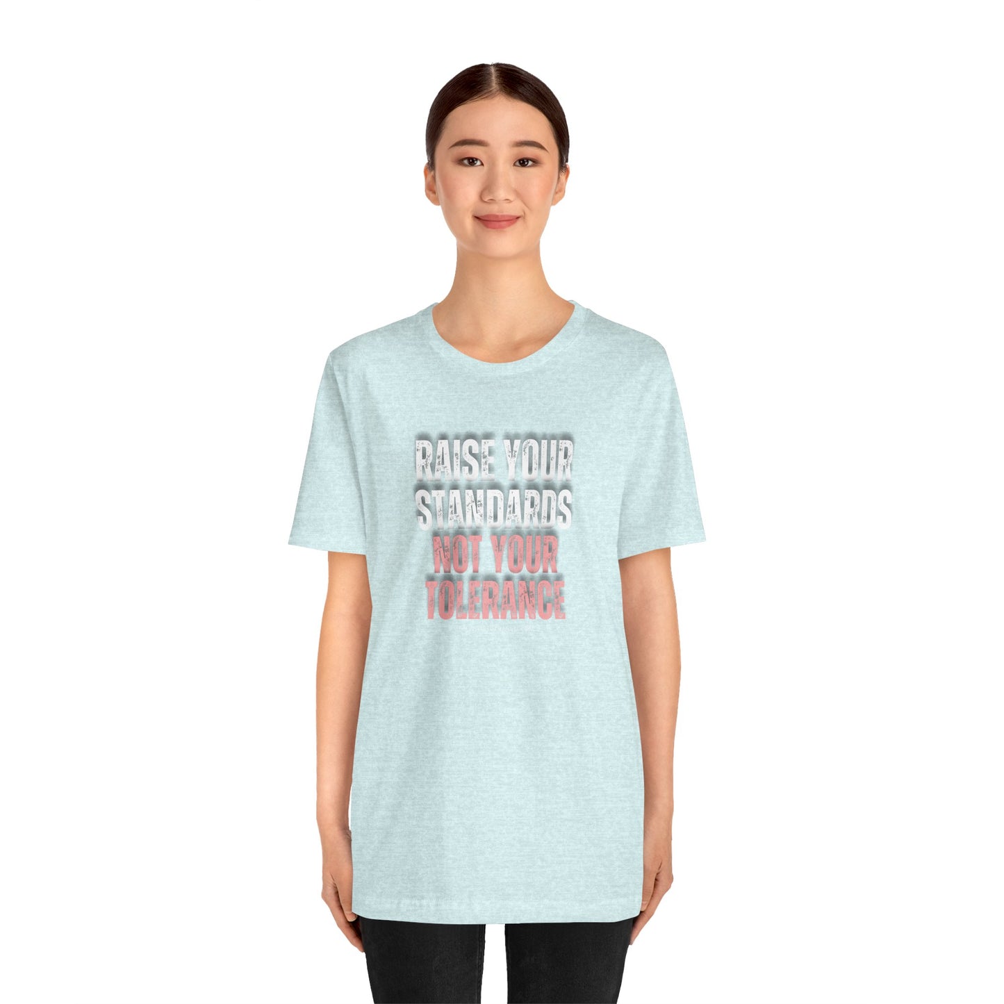 INSPIRED Women Raise Your Standards Jersey Short Sleeve Tee