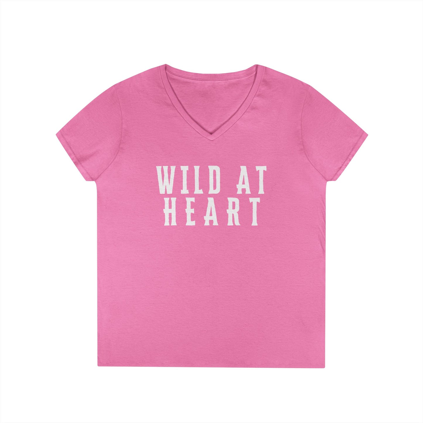 WILD AT HEART Ladies' V-Neck T-Shirt