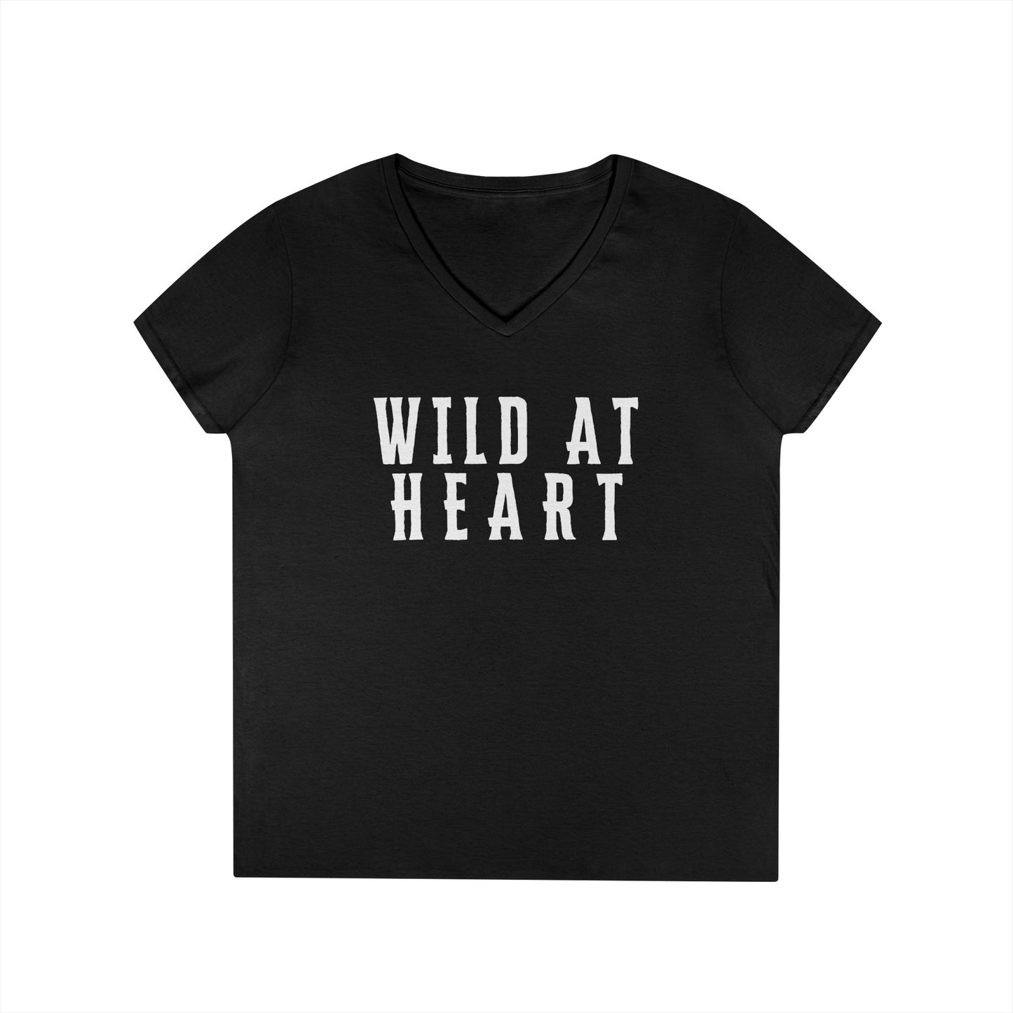 WILD AT HEART Ladies' V-Neck T-Shirt