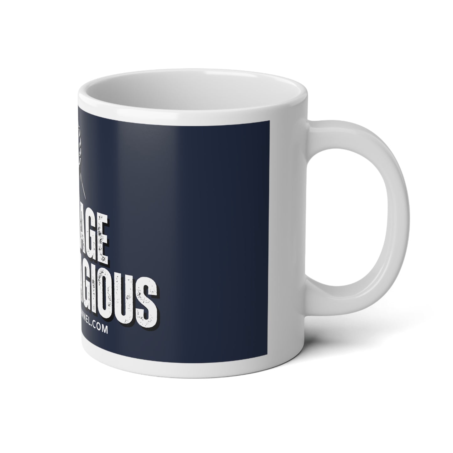 INSPIRED Courage Is Contagious Jumbo Mug, 20oz