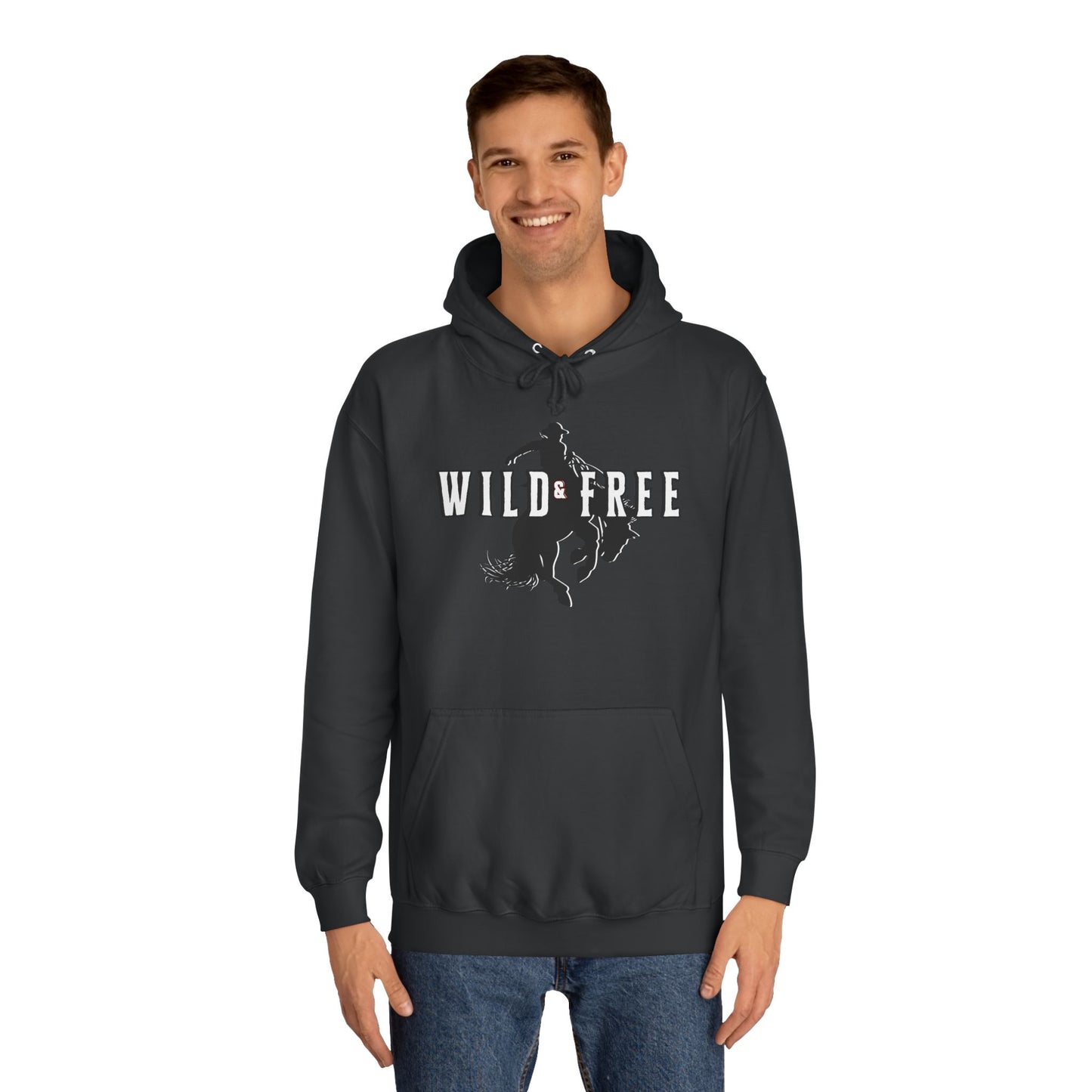 COWBOY WILD AND FREE B UNISEX College Hoodie