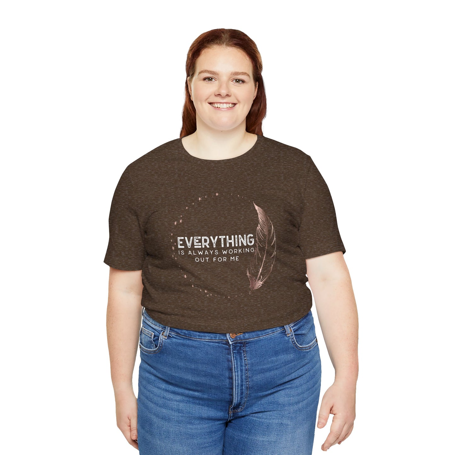 INSPIRED Everything is always ... Jersey Short Sleeve Tee