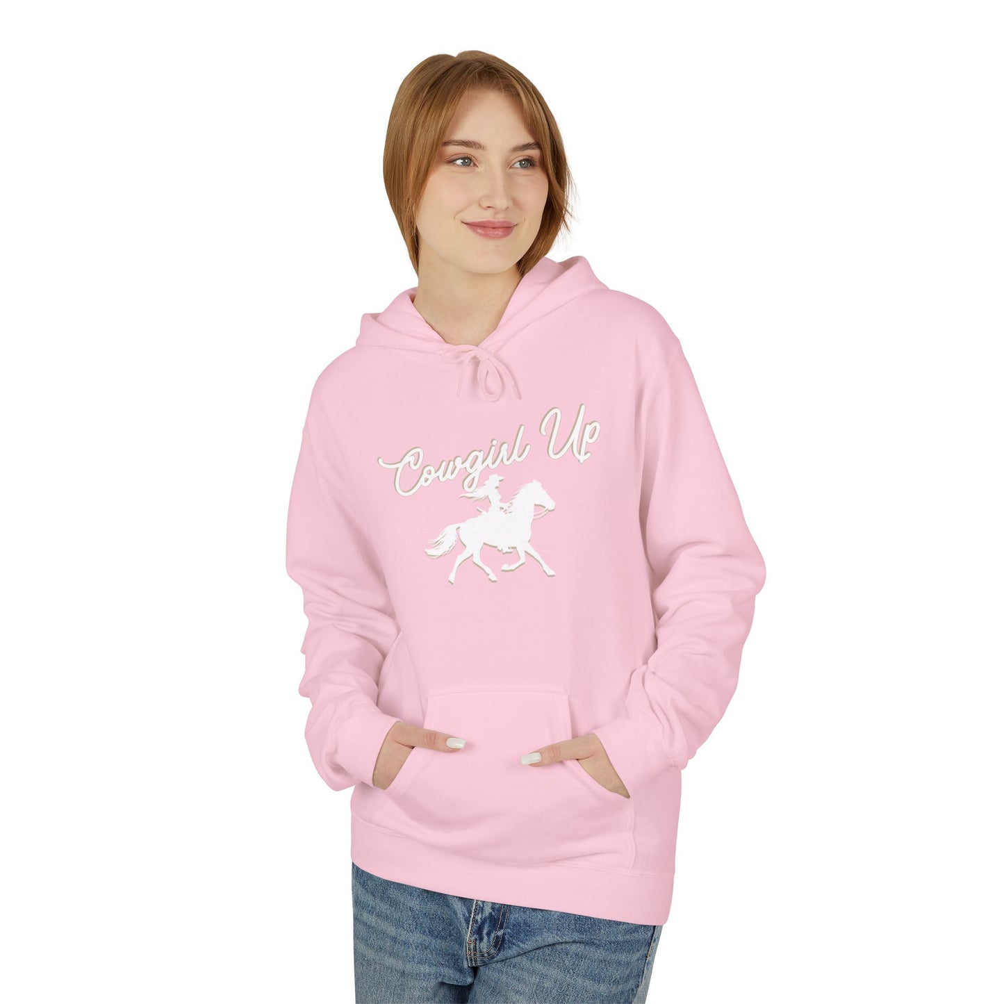 COWGIRL UP UNISEX Midweight Softstyle Fleece Hoodie