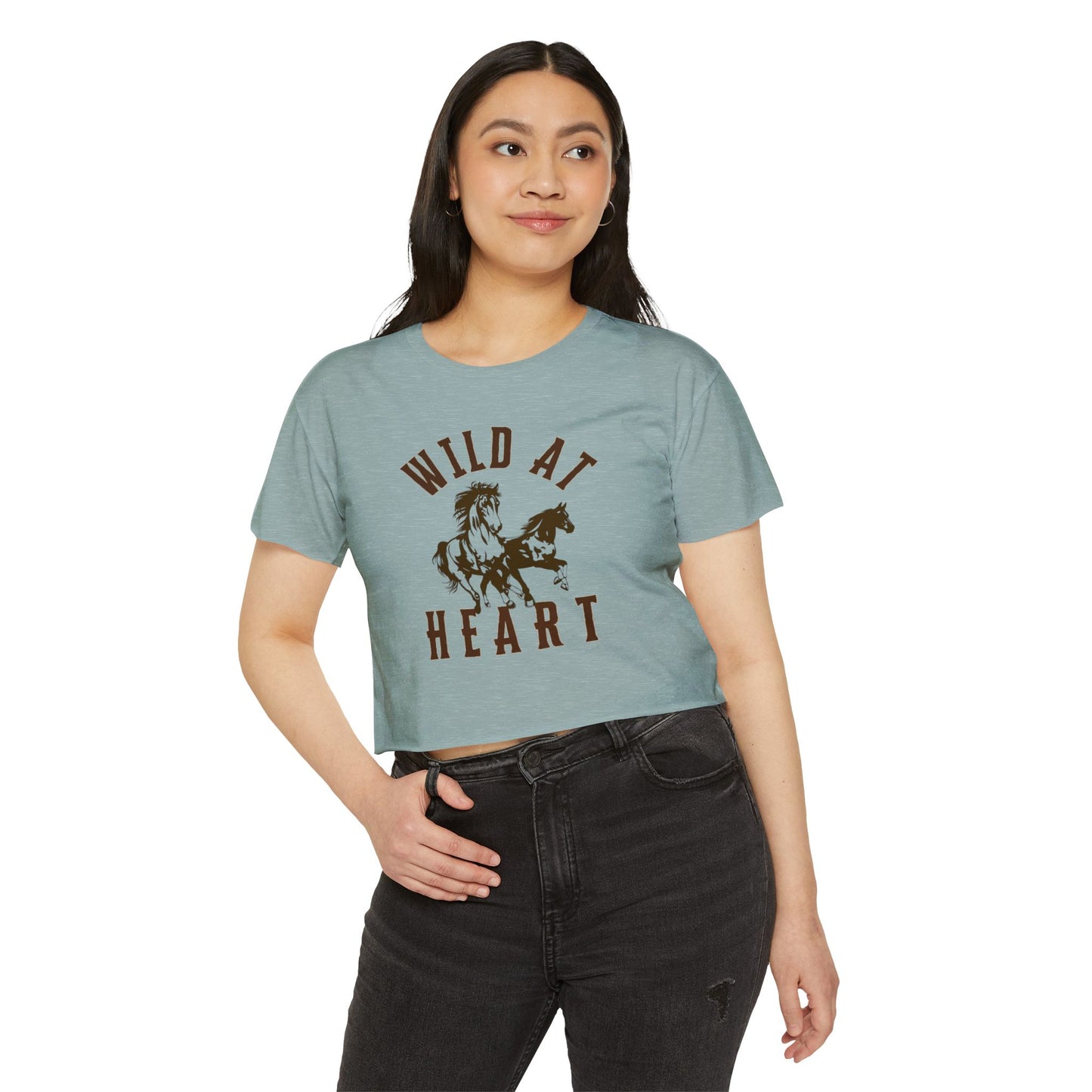 WILD AT HEART Women's Festival Crop Top