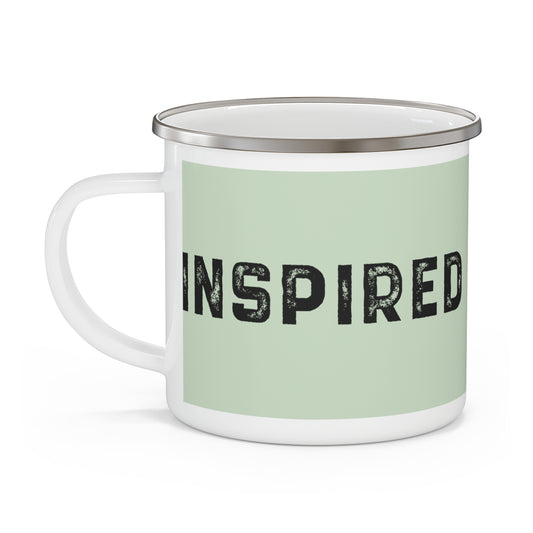 INSPIRED Green Enamel Camping Mug