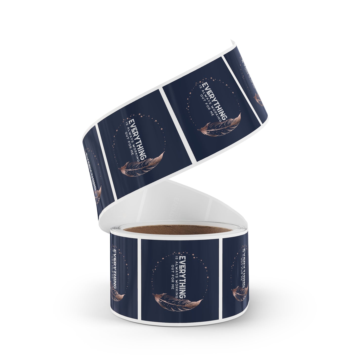 INSPIRED Everything is always... Square Sticker Label Rolls