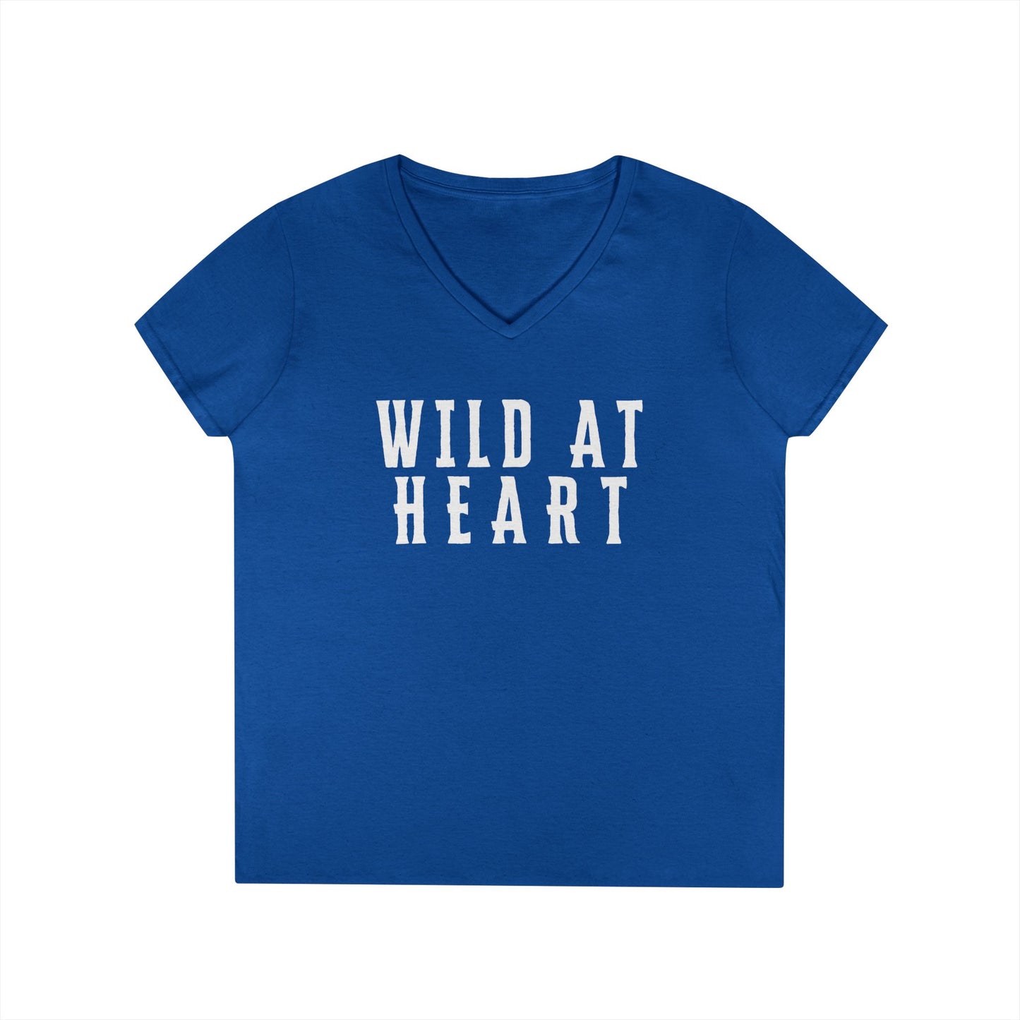 WILD AT HEART Ladies' V-Neck T-Shirt