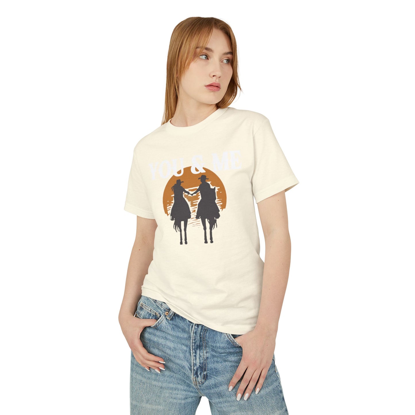 YOU AND ME UNISEX Garment-Dyed Heavyweight Cotton Tee