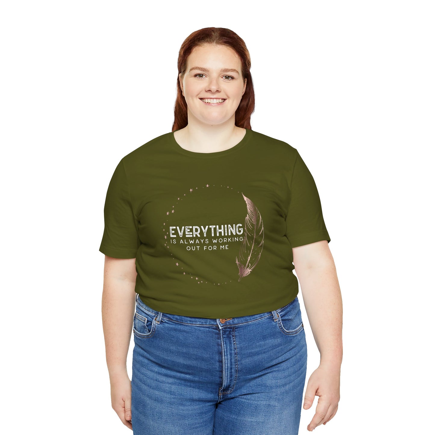 INSPIRED Everything is always ... Jersey Short Sleeve Tee