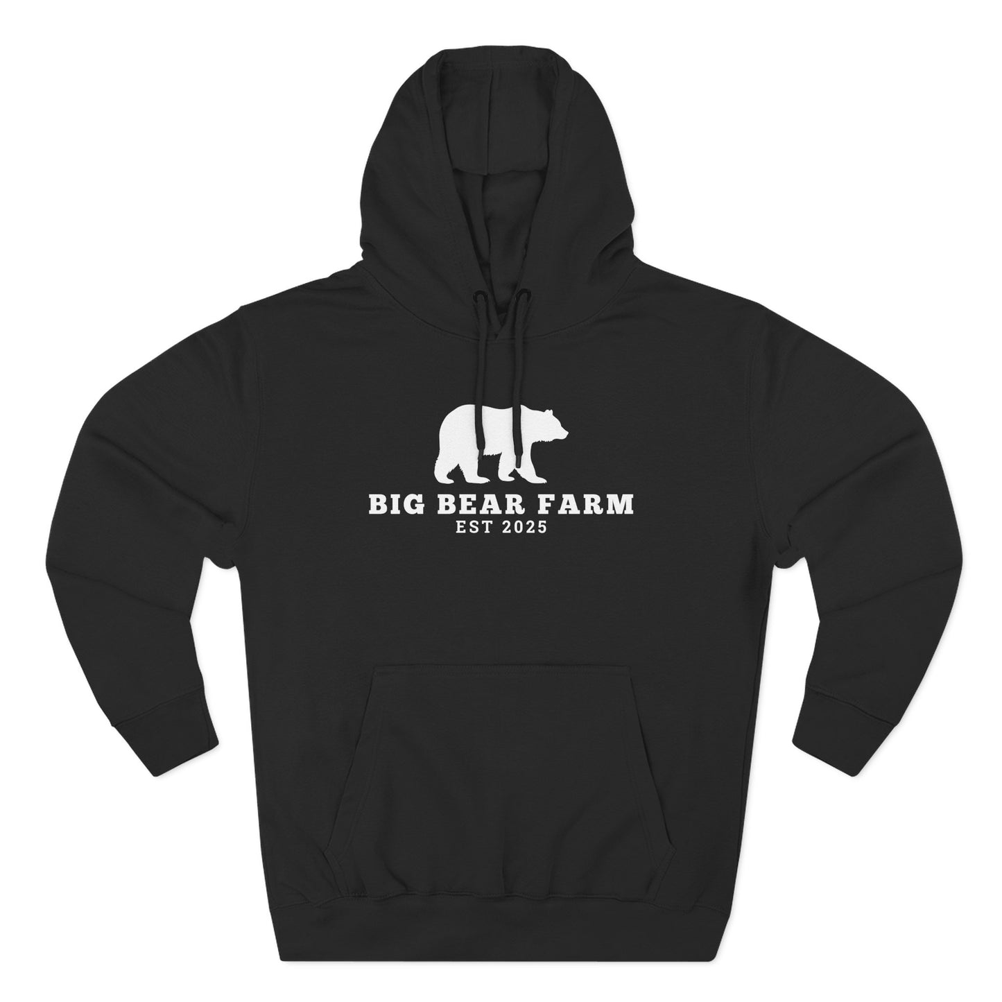Fleece Hoodie - Big Bear Farm Love Land Design
