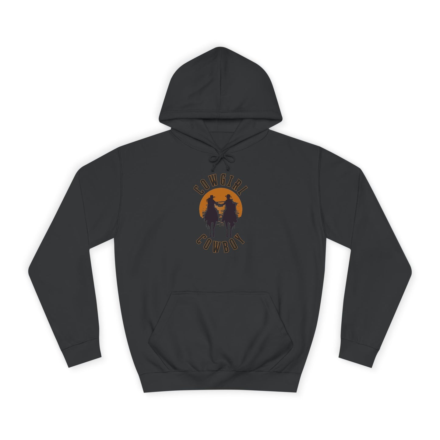 COWBOY AND COWGIRL UNISEX College Hoodie