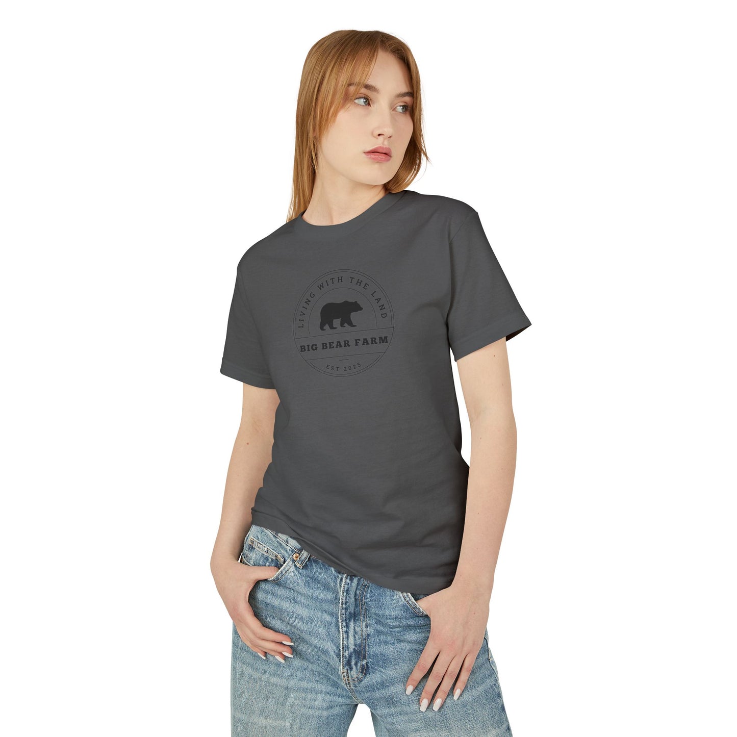 BIG BEAR FARM b Garment-Dyed Heavyweight Cotton Tee M