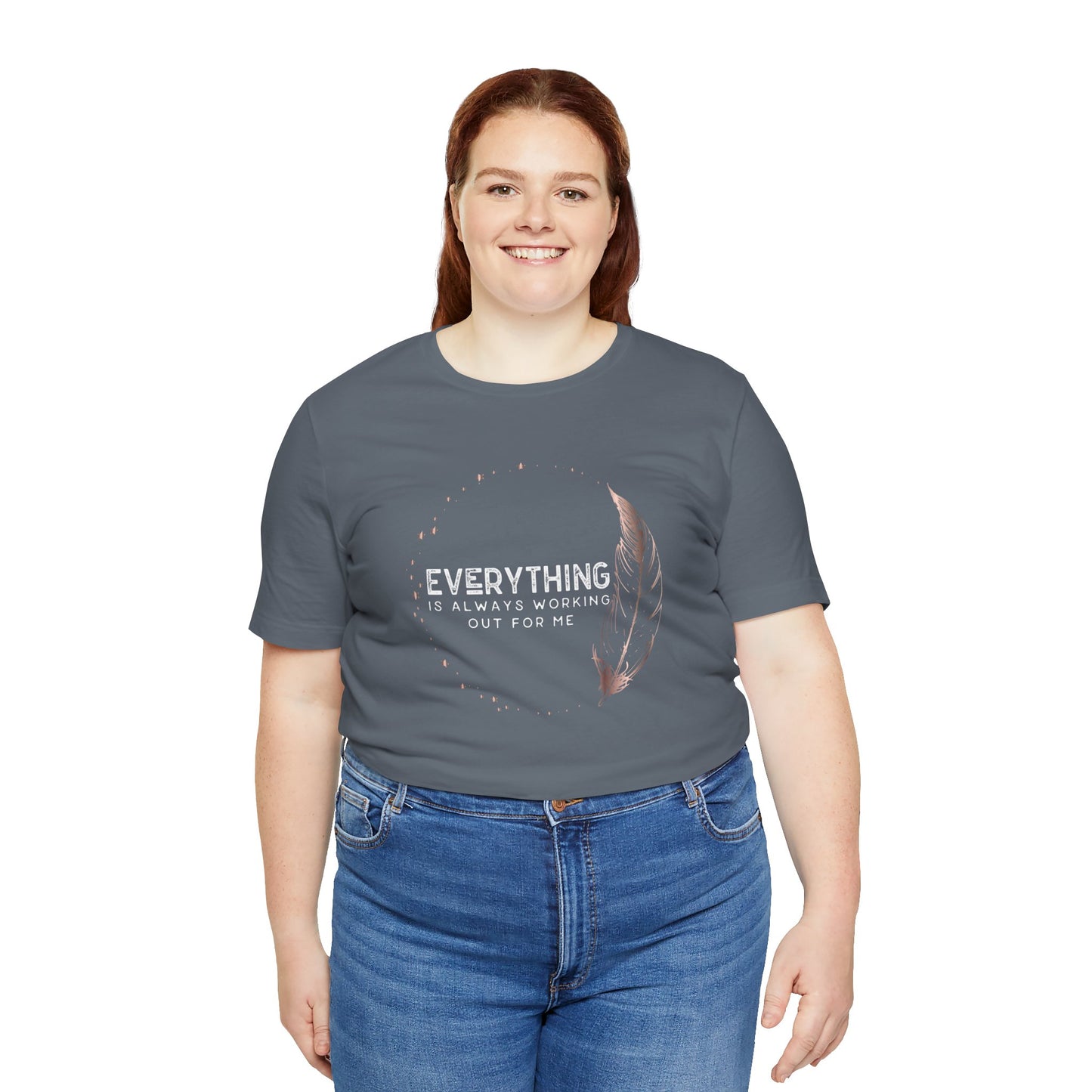 INSPIRED Everything is always ... Jersey Short Sleeve Tee