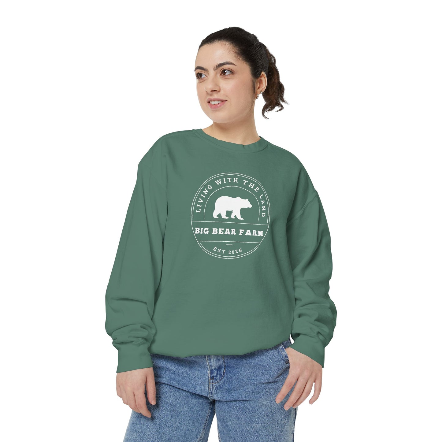 BIG BEAR FARM Garment-Dyed Sweatshirt